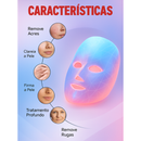 Máscara LED 7 Cores para Fototerapia Facial – Rejuvenescimento, Acne e Firmeza da Pele
