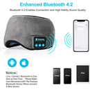 Tapa Olho Máscara Dormir Fone De Ouvido Bluetooth Confortável