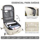 Mochila Viagem Feminina Masculinas Multifuncional Reforçada Impermeável Expansível Mochila Notebook